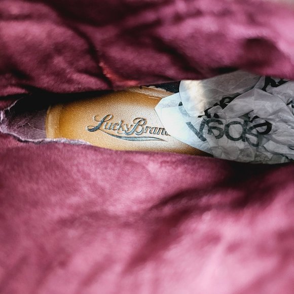 LUCKY BRAND Nordic Quilted Distressed Leather Boots Booties - Size 7M - Picture 10 of 10